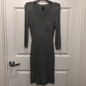 Grey sweater dress